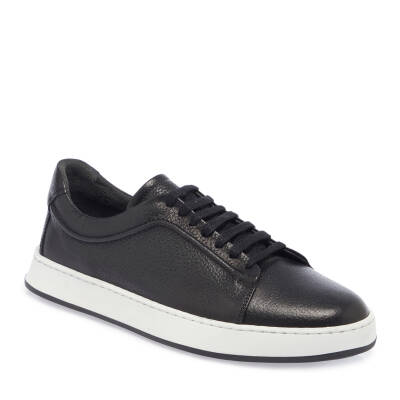  Siyah Deri Erkek Sneaker - E23S1AY56513-A41 