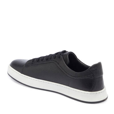  Siyah Deri Erkek Sneaker - E23S1AY56513-A41 - 2