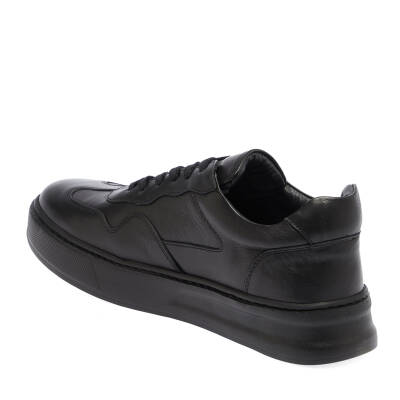  Siyah Deri Erkek Sneaker - E23S1AY56568-A23 - 2