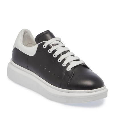  Siyah Deri Erkek Sneaker - E23S1AY56580-P57 - 1