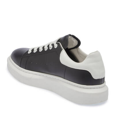  Siyah Deri Erkek Sneaker - E23S1AY56580-P57 - 2