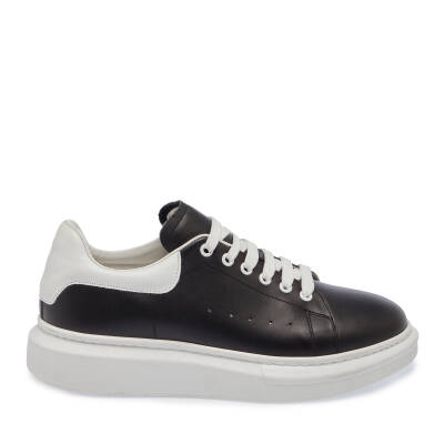  Siyah Deri Erkek Sneaker - E23S1AY56580-P57 - 3