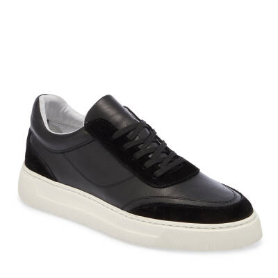  Siyah Deri Erkek Sneaker - E24I1AY56602-W19 