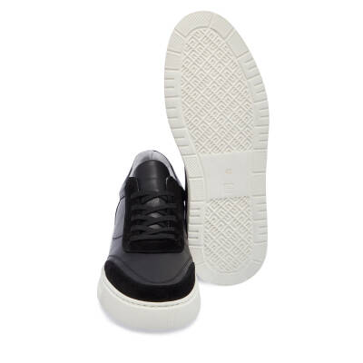  Siyah Deri Erkek Sneaker - E24I1AY56602-W19 - 4