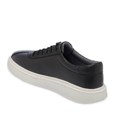  Siyah Deri Erkek Sneaker - E24I1AY56610-A23 - 2