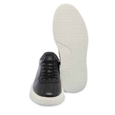  Siyah Deri Erkek Sneaker - E24I1AY56610-A23 - 4