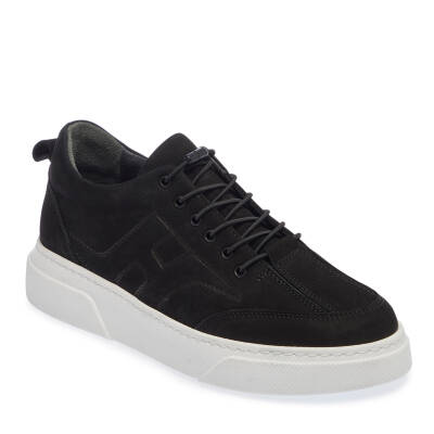  Siyah Deri Erkek Sneaker - E24I1AY56611-A64 