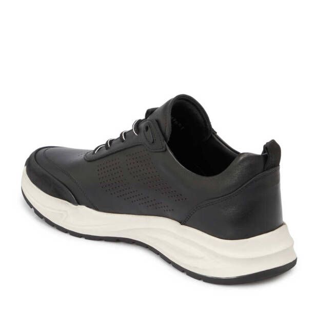 Siyah Deri Erkek Sneaker - E24I1AY56618-A23 - 2