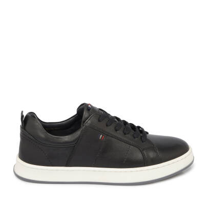  Siyah Deri Erkek Sneaker - E24I1AY56628-A23 - 3