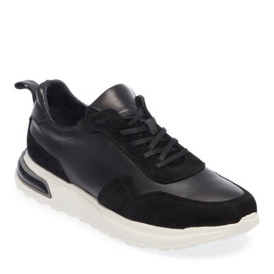 Siyah Deri Erkek Sneaker - E24I1AY56667-W19 