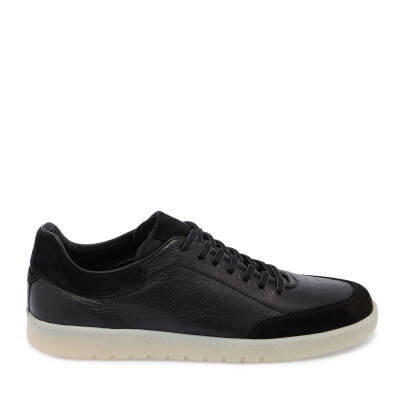  Siyah Deri Erkek Sneaker - E24I1AY56687-A23 - 3