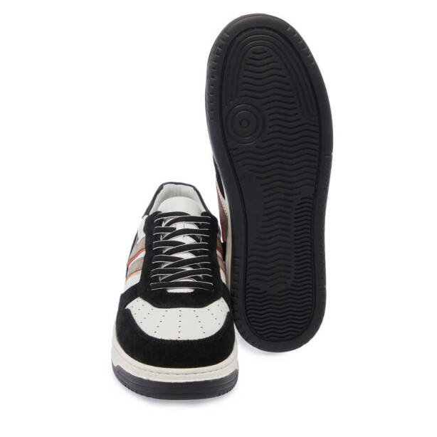 Siyah Deri Erkek Sneaker - E24I1AY56691-S2Y - Tergan