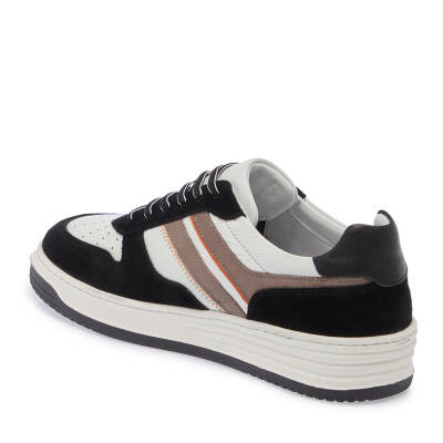  Siyah Deri Erkek Sneaker - E24I1AY56691-S2Y - 2