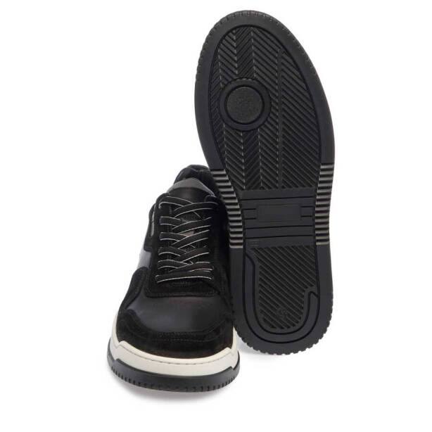Siyah Deri Erkek Sneaker - E24I1AY56692-W19 - 4