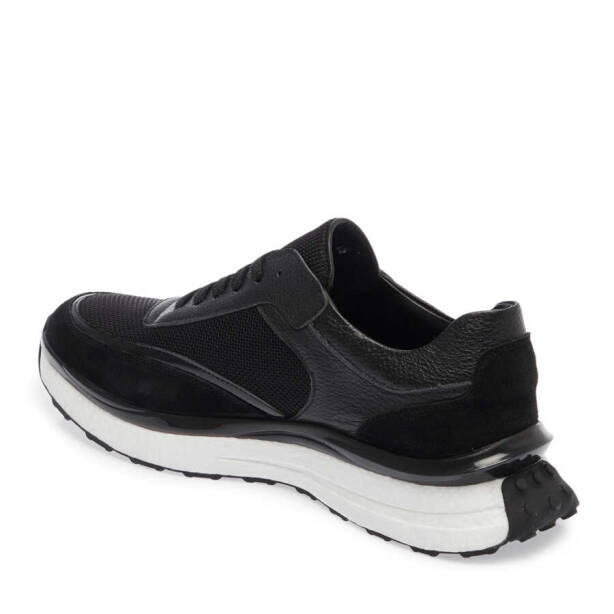 Siyah Deri Erkek Sneaker - E24I1AY56698-A23 - 2