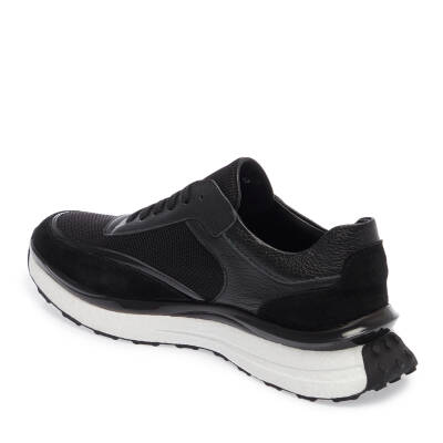 Siyah Deri Erkek Sneaker - E24I1AY56698-A23 - 2