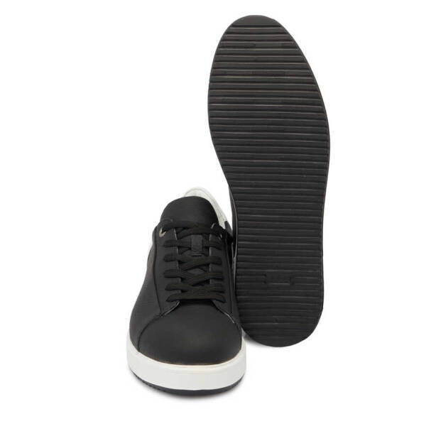 Siyah Deri Erkek Sneaker - E24I1AY56700-A41 - 4