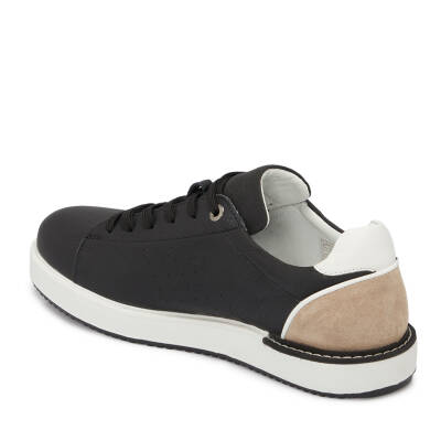  Siyah Deri Erkek Sneaker - E24I1AY56700-A41 - 2