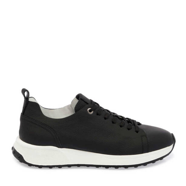 Siyah Deri Erkek Sneaker - E24I1AY56703-A41 - 3