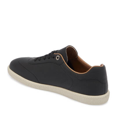  Siyah Deri Erkek Sneaker - E24I1AY56704-A41 - 2