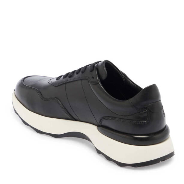 Siyah Deri Erkek Sneaker - E24I1AY56721-A43 - 2
