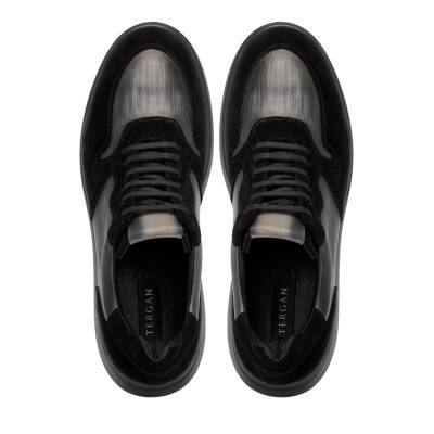 Siyah Deri Erkek Sneaker - E24I1AY56724-A01 - 5