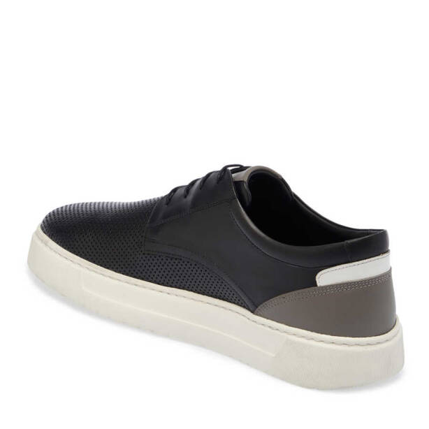 Siyah Deri Erkek Sneaker - E24I1AY56732-A23 - 2