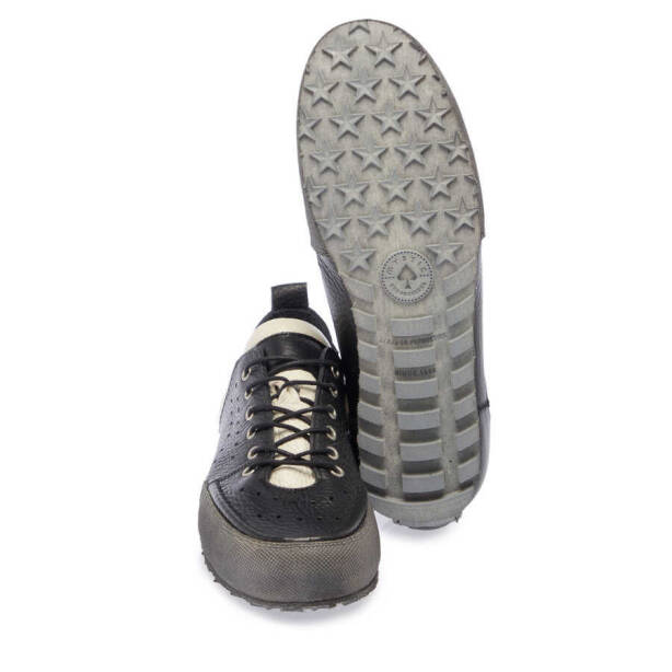 Siyah Deri Erkek Sneaker - E24I1AY56753-A23 - 4