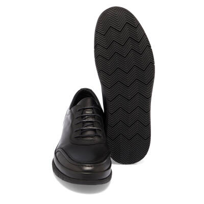 Siyah Deri Erkek Sneaker - E24I1AY56772-A23 - 4