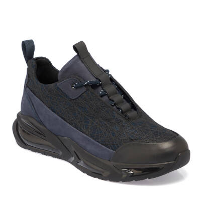 Siyah Deri Erkek Sneaker - E24I1AY56800-T4S - 1
