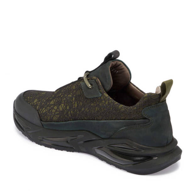 Siyah Hakiki Deri Erkek Sneaker - E24I1AY56800-T4T - 3