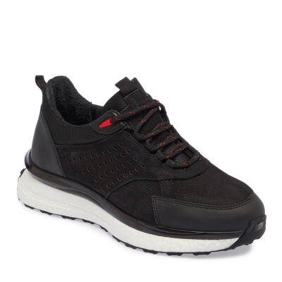 Siyah Deri Erkek Sneaker - E24I1AY56801-A23 