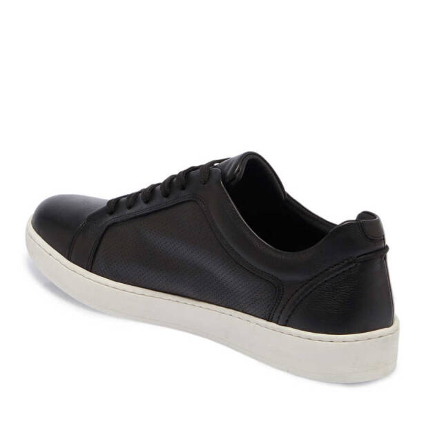 Siyah Deri Erkek Sneaker - E24I1AY56825-A23 - 2