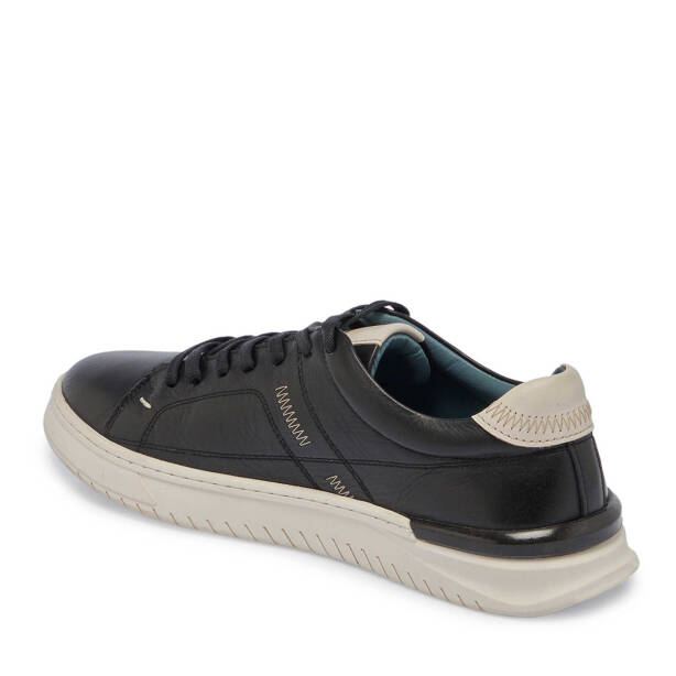 Siyah Deri Erkek Sneaker - E24I1AY56835-A23 - 2