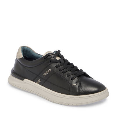  Siyah Deri Erkek Sneaker - E24I1AY56835-A23 - 1