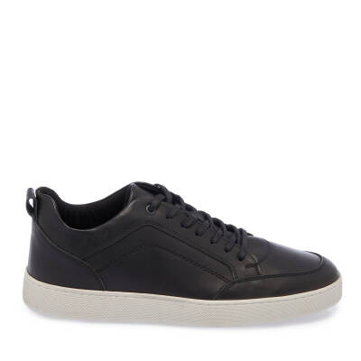  Siyah Deri Erkek Sneaker - E24I1AY56836-A23 - 3