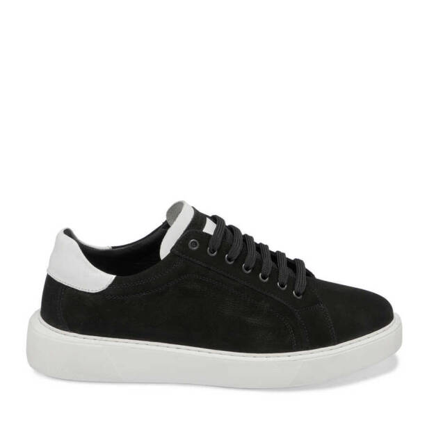 Siyah Deri Erkek Sneaker - E24I1AY56844-A23 - 3