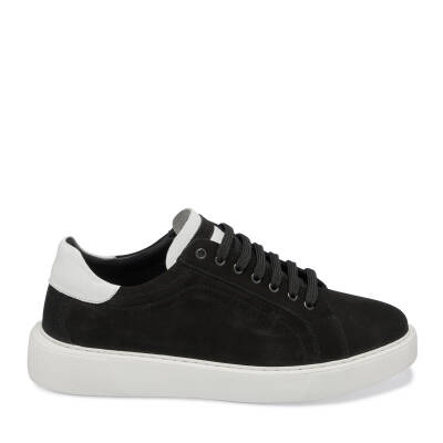  Siyah Deri Erkek Sneaker - E24I1AY56844-A23 - 3