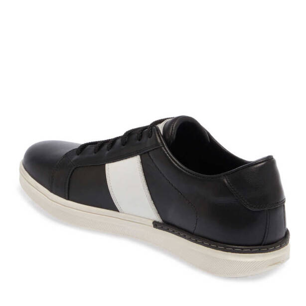 Siyah Hakiki Deri Erkek Sneaker - E24I1AY56850-P57 - 3