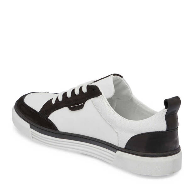 Siyah Deri Erkek Sneaker - E24I1AY56853-A01 - 2