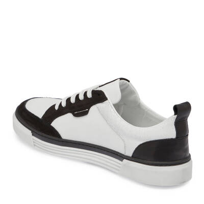 Siyah Deri Erkek Sneaker - E24I1AY56853-A01 - 2