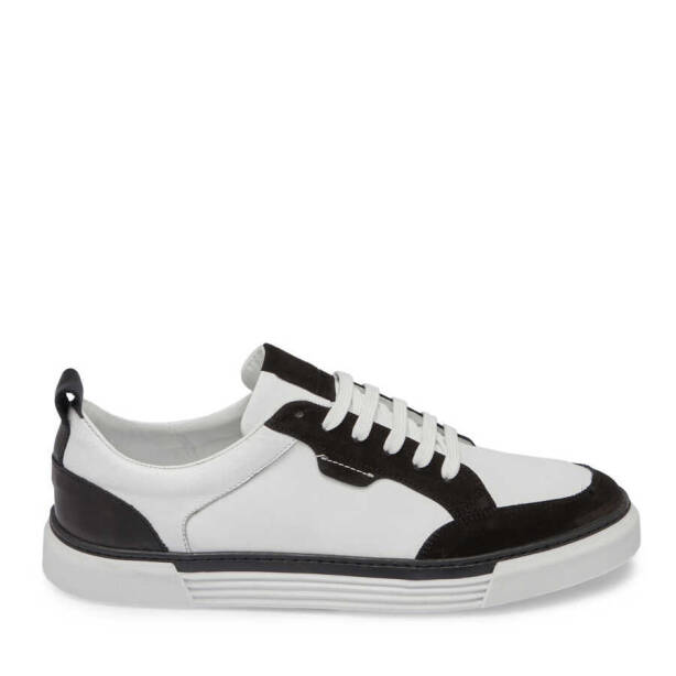 Siyah Deri Erkek Sneaker - E24I1AY56853-A01 - 3