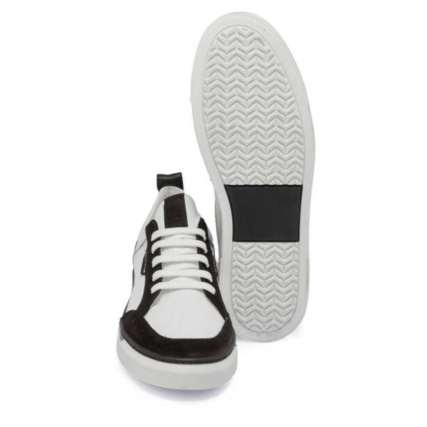 Siyah Deri Erkek Sneaker - E24I1AY56853-A01 - 4