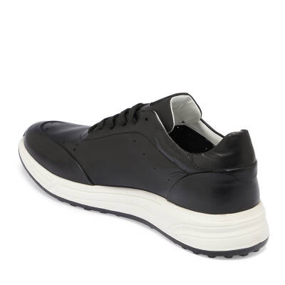  Siyah Deri Erkek Sneaker - E24I1AY56860-A23 - 2