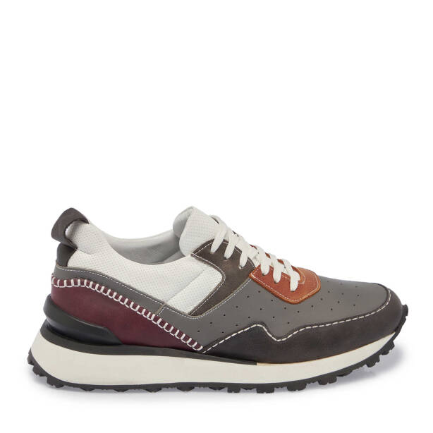 Siyah Deri Erkek Sneaker - E24I1AY56861-H49 - 3