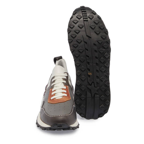 Siyah Deri Erkek Sneaker - E24I1AY56861-H49 - 4