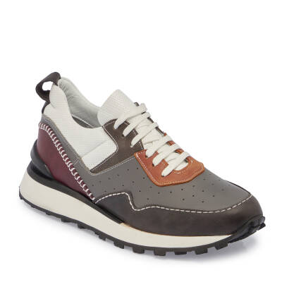  Siyah Deri Erkek Sneaker - E24I1AY56861-H49 