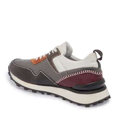  Siyah Deri Erkek Sneaker - E24I1AY56861-H49 - 2