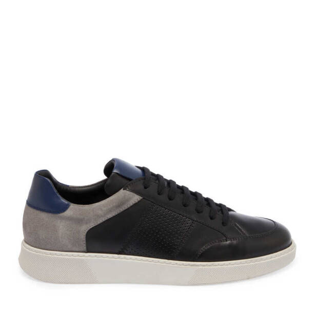 Siyah Hakiki Deri Erkek Sneaker - E24I1AY56864-A43 