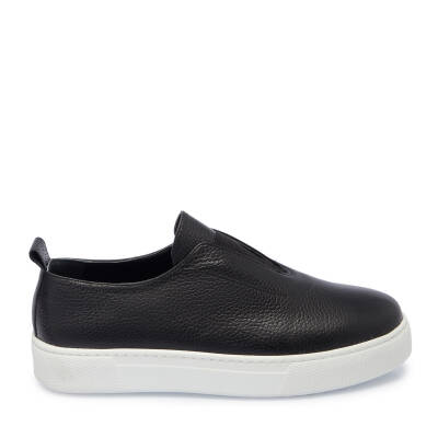 Siyah Deri Erkek Sneaker - E24I1AY56879-A41 - 3